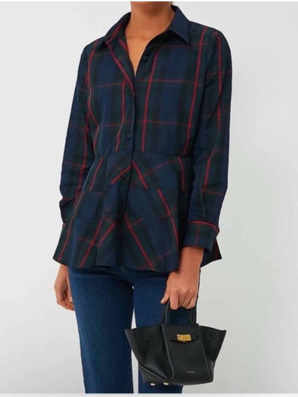 NEW Tuckernuck Pomander Place Fraser Plaid Ashlen Blouse Sz XL